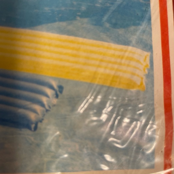 VINTAGE 1984 INTEX THE WET SET INFLATABLE POOL AIR MAT 72 x 27" Lot Of 2 - Picture 3 of 8